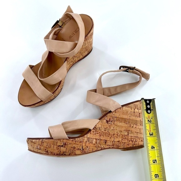 J. Crew Sevigne Washed Leather Sandals size 8 made in Italy - Picture 6 of 11